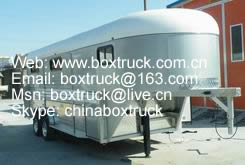 Gooseneck type horse float trailer